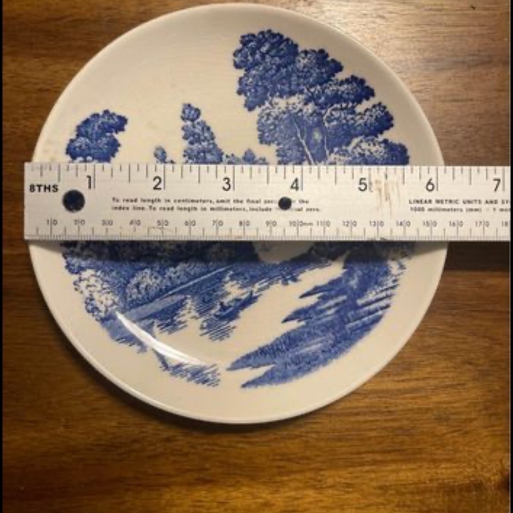 Vintage Nasco Hand Painted Lakeview Japan lote 8 plates - Picture 9 of 10